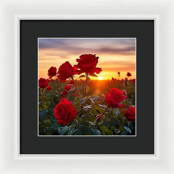 Rosy Horizon - Framed Print