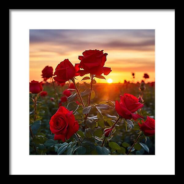 Rosy Horizon - Framed Print