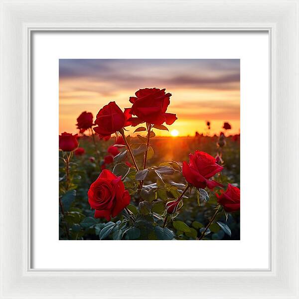 Rosy Horizon - Framed Print