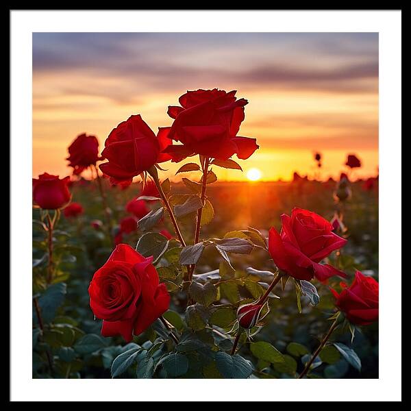 Rosy Horizon - Framed Print