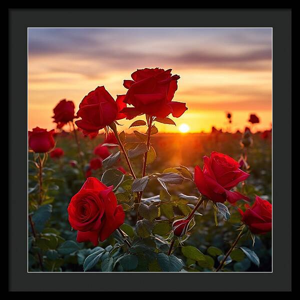 Rosy Horizon - Framed Print