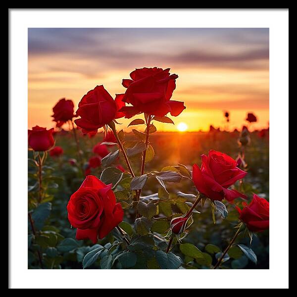 Rosy Horizon - Framed Print