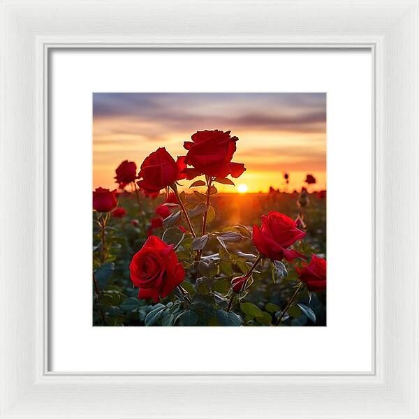Rosy Horizon - Framed Print