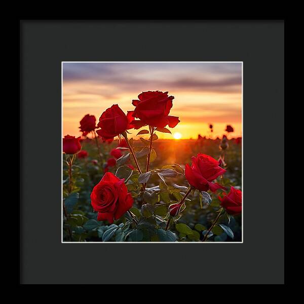 Rosy Horizon - Framed Print