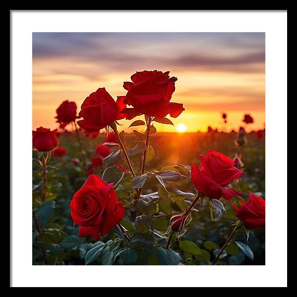 Rosy Horizon - Framed Print