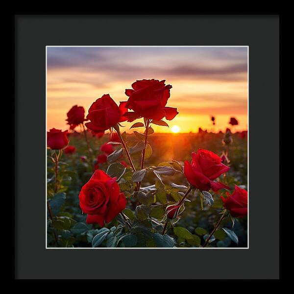 Rosy Horizon - Framed Print