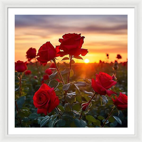 Rosy Horizon - Framed Print