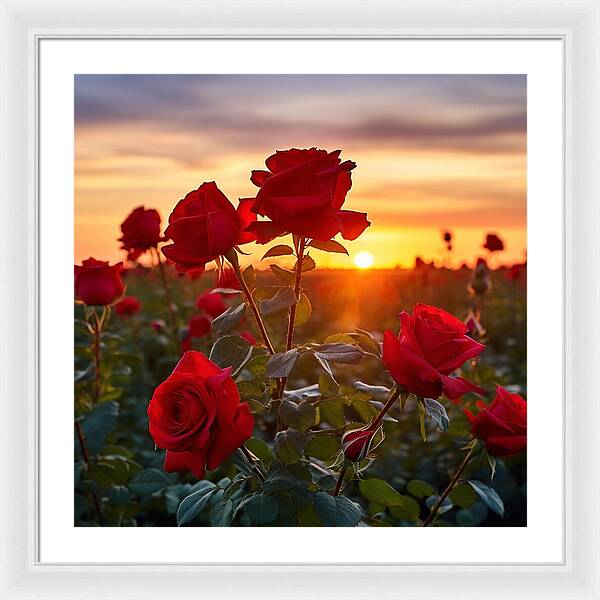 Rosy Horizon - Framed Print