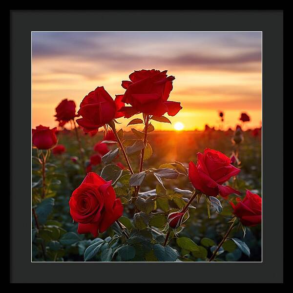Rosy Horizon - Framed Print