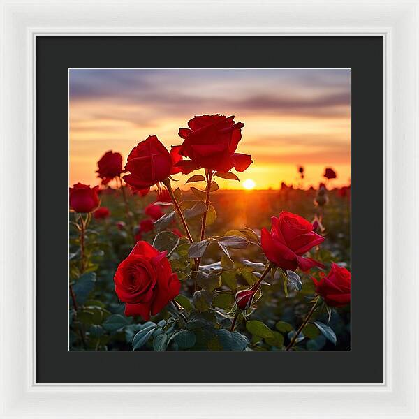 Rosy Horizon - Framed Print