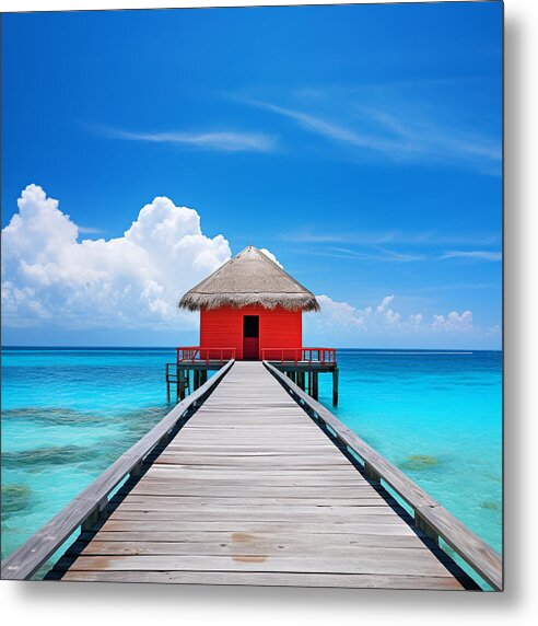 Scarlet Haven - Metal Print