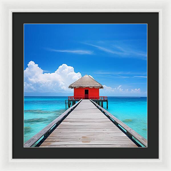 Scarlet Haven - Framed Print