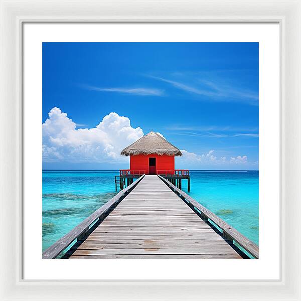 Scarlet Haven - Framed Print