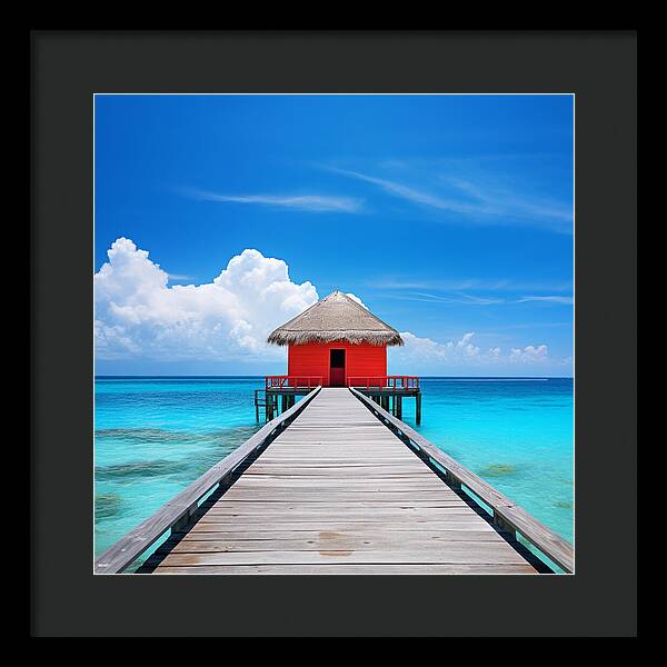 Scarlet Haven - Framed Print