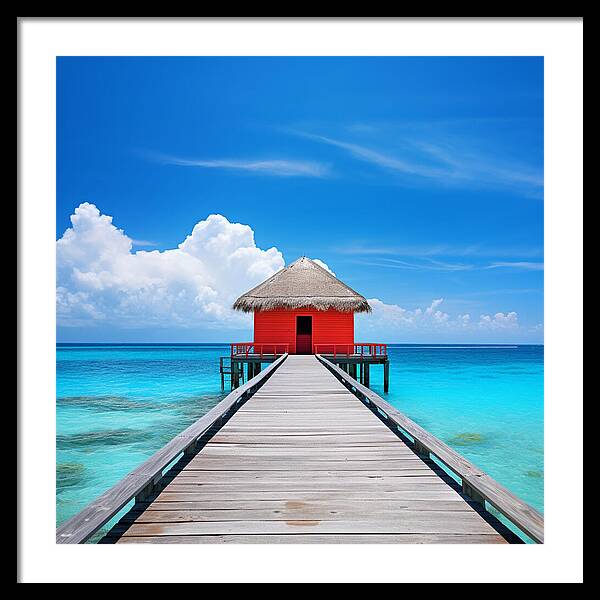 Scarlet Haven - Framed Print