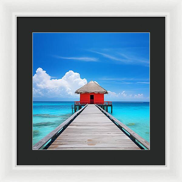 Scarlet Haven - Framed Print