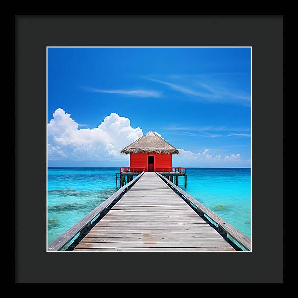 Scarlet Haven - Framed Print