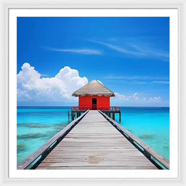 Scarlet Haven - Framed Print