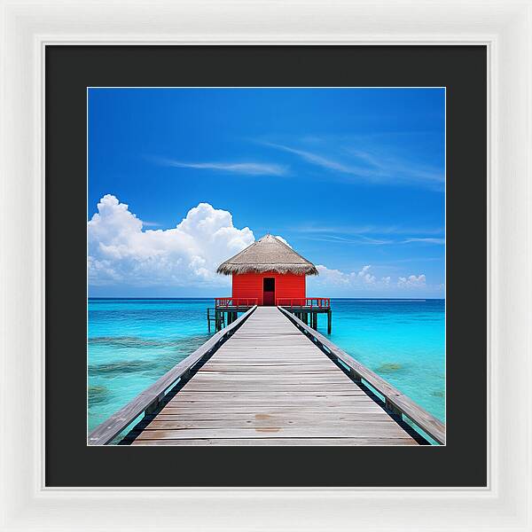 Scarlet Haven - Framed Print