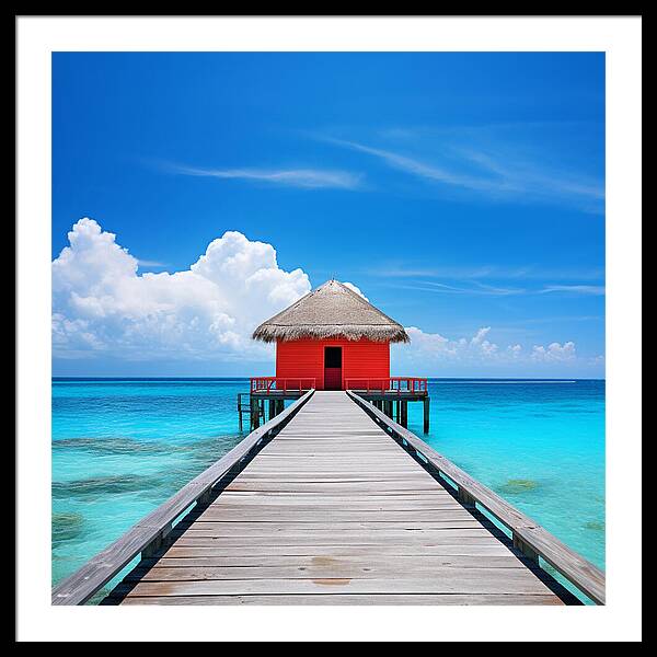 Scarlet Haven - Framed Print