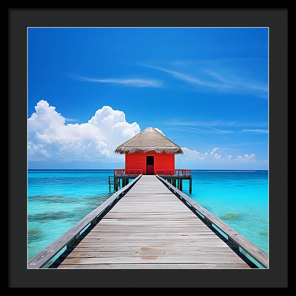 Scarlet Haven - Framed Print