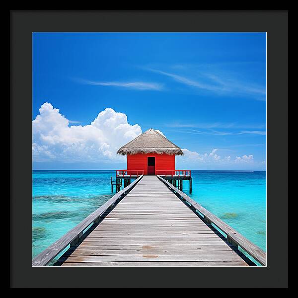 Scarlet Haven - Framed Print