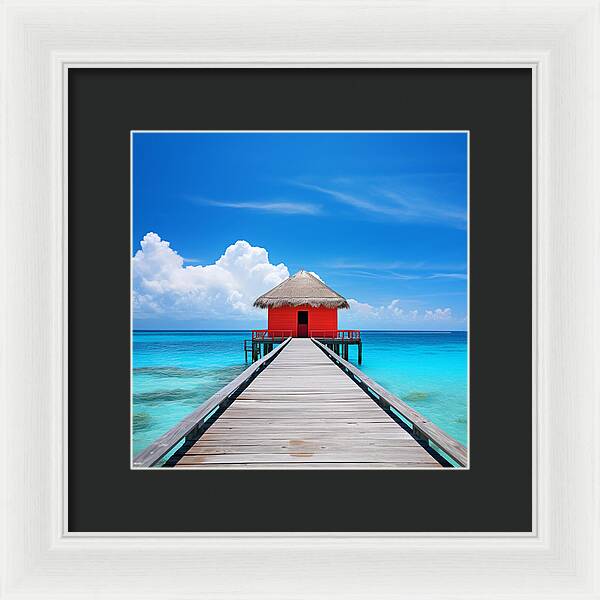 Scarlet Haven - Framed Print