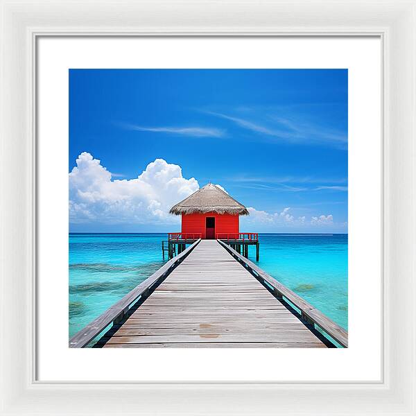 Scarlet Haven - Framed Print