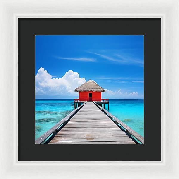 Scarlet Haven - Framed Print