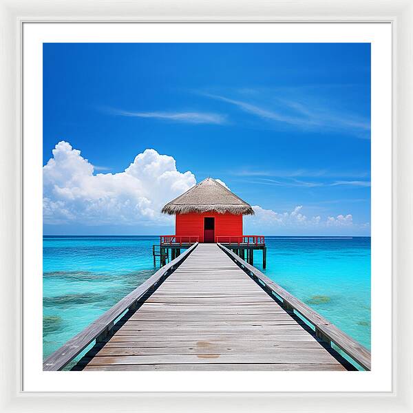 Scarlet Haven - Framed Print