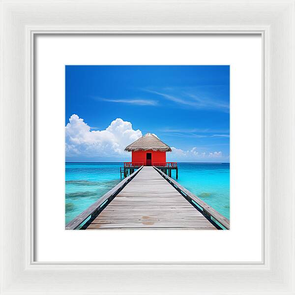 Scarlet Haven - Framed Print