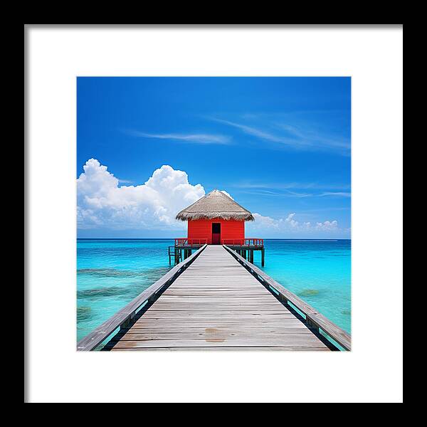 Scarlet Haven - Framed Print