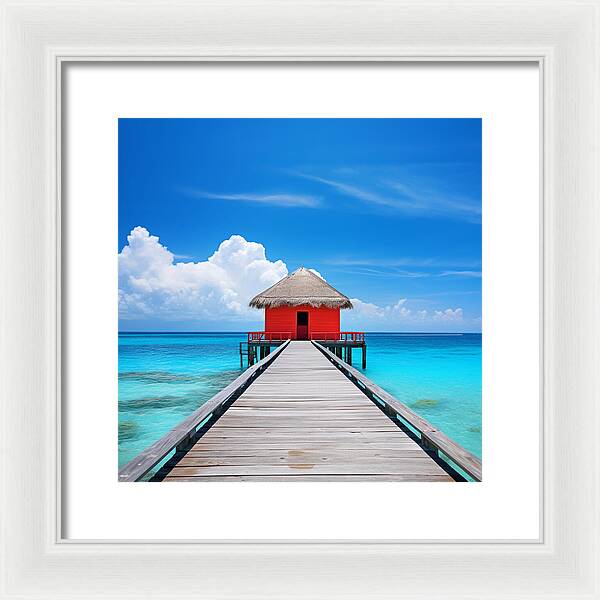 Scarlet Haven - Framed Print