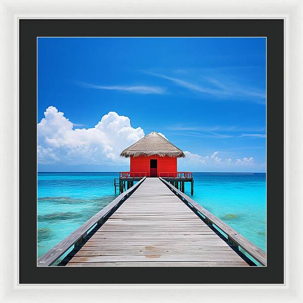 Scarlet Haven - Framed Print