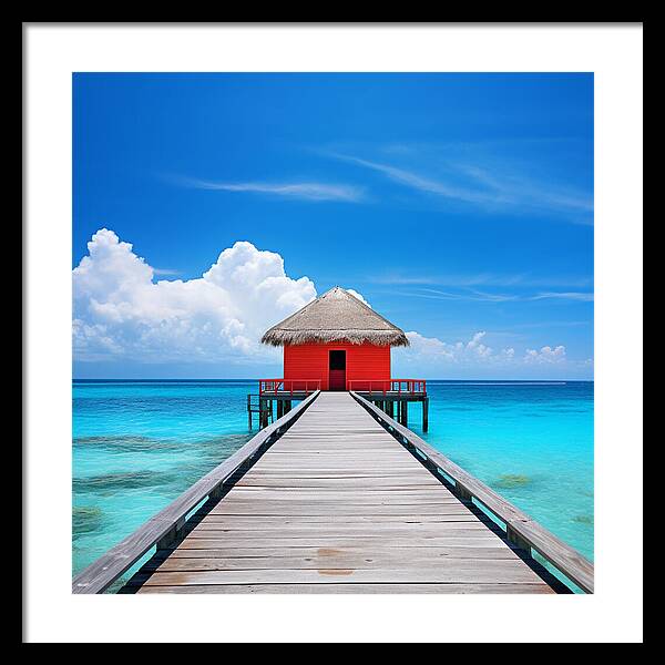 Scarlet Haven - Framed Print