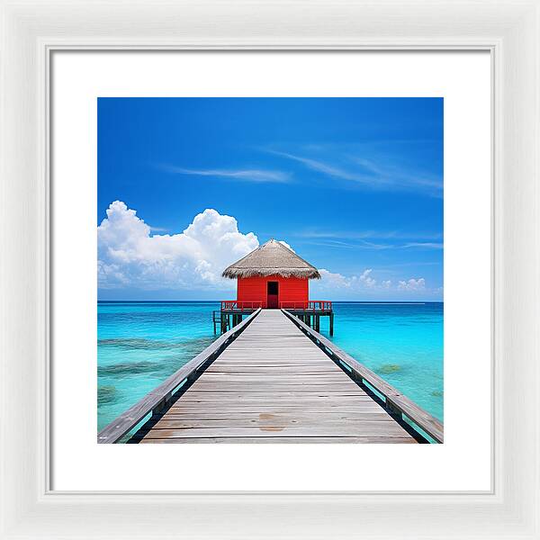 Scarlet Haven - Framed Print