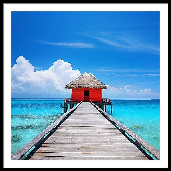 Scarlet Haven - Framed Print