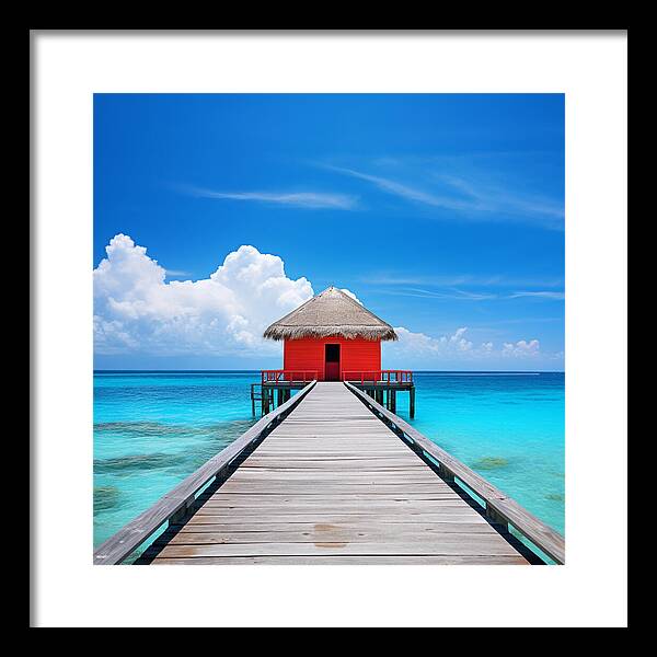 Scarlet Haven - Framed Print