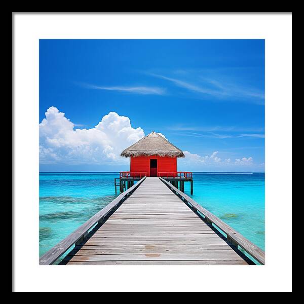 Scarlet Haven - Framed Print