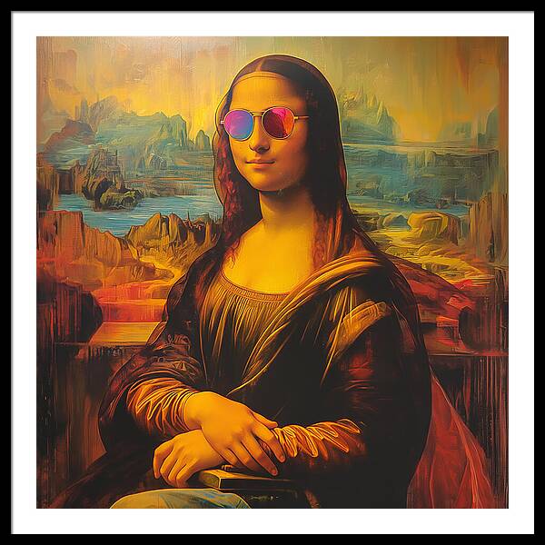 Shades of Mona - Framed Print