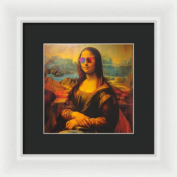 Shades of Mona - Framed Print