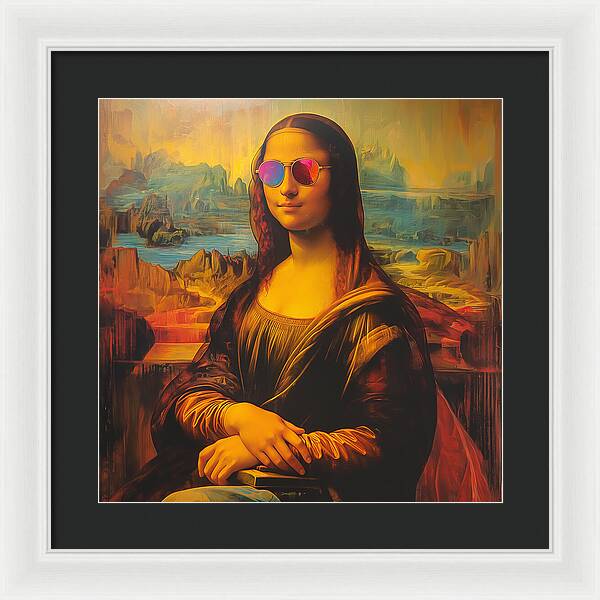 Shades of Mona - Framed Print