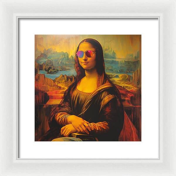Shades of Mona - Framed Print