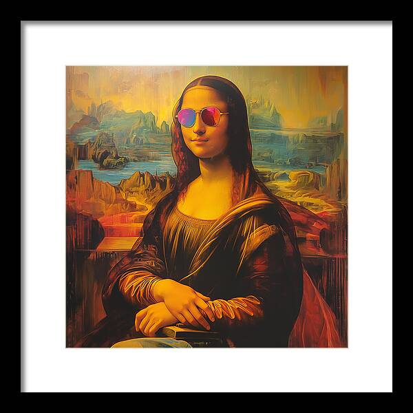 Shades of Mona - Framed Print