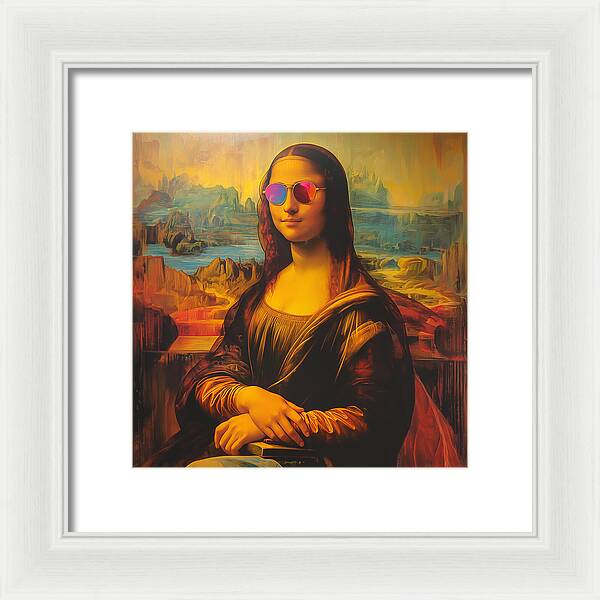 Shades of Mona - Framed Print
