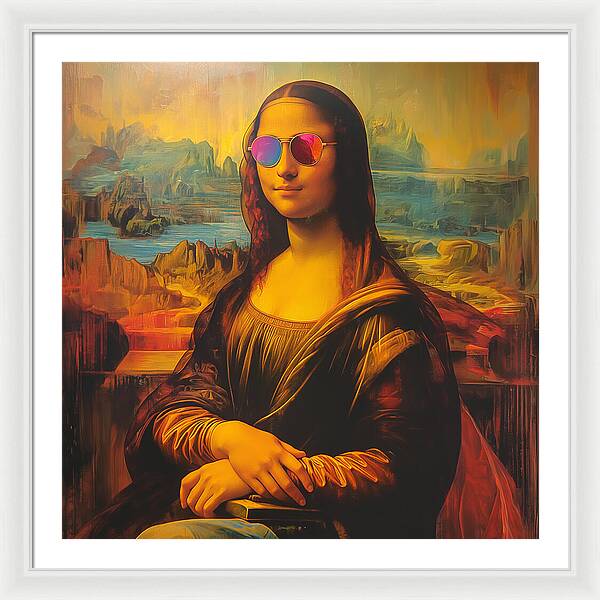 Shades of Mona - Framed Print