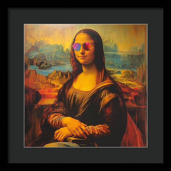Shades of Mona - Framed Print