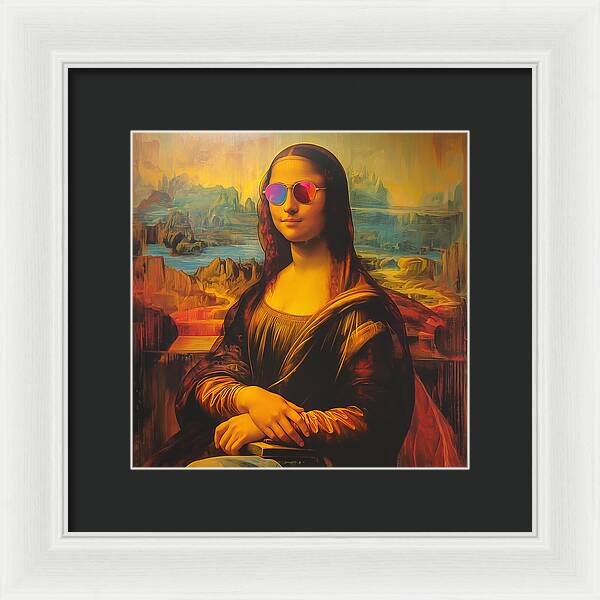Shades of Mona - Framed Print