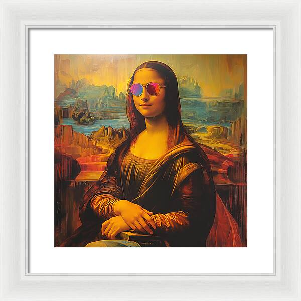 Shades of Mona - Framed Print