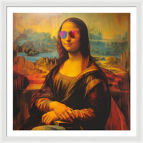 Shades of Mona - Framed Print